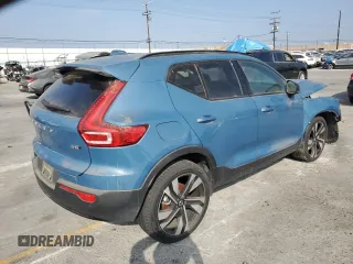 2024 Volvo XC40 Plus Dark Theme with VIN YV4L12UL9R2257599, listed as a Copart auction lot 41537295 with 10,323 mi miles and Salvage title. Bid and sale history available at DreamBid. Image 3.