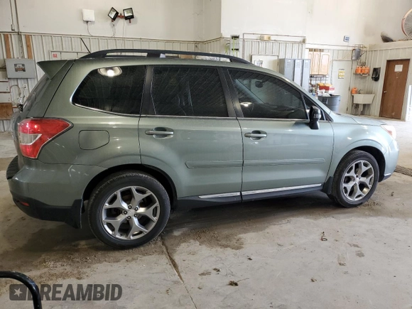 2015 Subaru Forester Touring with VIN JF2SJAUCXFH510044, listed as a Copart auction lot 59414925 with 180,433 mi miles and Salvage title. Bid and sale history available at DreamBid. Image 3.