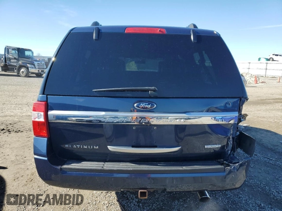 2016 Ford Expedition Max Platinum with VIN 1FMJK1MT4GEF07212, listed as a Copart auction lot 44068905 with 126,210 mi miles and Non repairable. Bid and sale history available at DreamBid. Image 6.