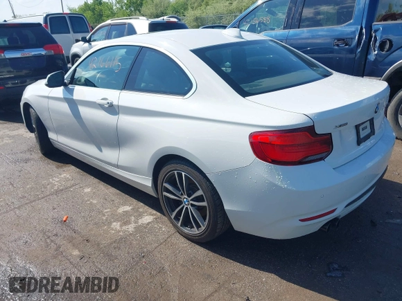 2019 BMW 2 Series 230i xDrive z VIN WBA2J3C53KVD49223, wystawiony jako IAAI lot #42166115 z przebiegiem 55 303 mil mil oraz . Historia ofert i sprzedaży dostępna na DreamBid. Obrazek 3.