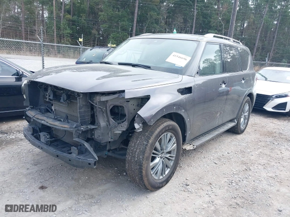 2023 Infiniti QX80 LUXE with VIN JN8AZ2AE2P9302125, listed as a IAAI auction lot 41546696 with 58,323 mi miles. Bid and sale history available at carsss.com. Image 17.