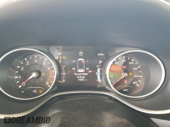 2018 Jeep Compass Limited with VIN 3C4NJDCB0JT399987, listed as a Copart auction lot 59104685 with 71,673 mi miles and Salvage title. Bid and sale history available at DreamBid. Image 9.