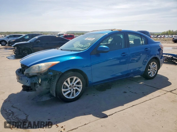 2012 Mazda 3 i Touring with VIN JM1BL1V71C1527104, listed as a Copart auction lot 50247405 with 204,915 mi miles and Clean Title. Bid and sale history available at DreamBid. Image 1.
