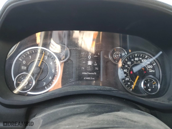 2022 Ram 2500 Tradesman with VIN 3C6UR4CJ7NG270629, listed as a Copart auction lot 46321675 with 61,448 mi miles and Salvage Title. Bid and sale history available at carsss.com. Image 9.
