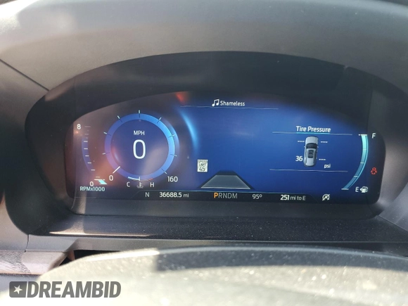 2021 Ford Explorer Platinum with VIN 1FM5K8HC7MGB00084, listed as a Copart auction lot 60542415 with 36,688 mi miles and Salvage title. Bid and sale history available at DreamBid. Image 9.