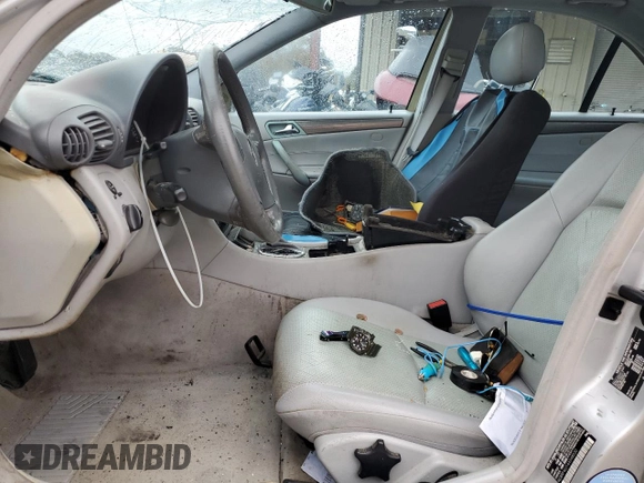 2004 Mercedes-Benz C 230 Kompressor with VIN WDBRF40J14A548030, listed as a Copart auction lot 80555724 with Not Provided miles and Salvage Title. Bid and sale history available at DreamBid. Image 7.