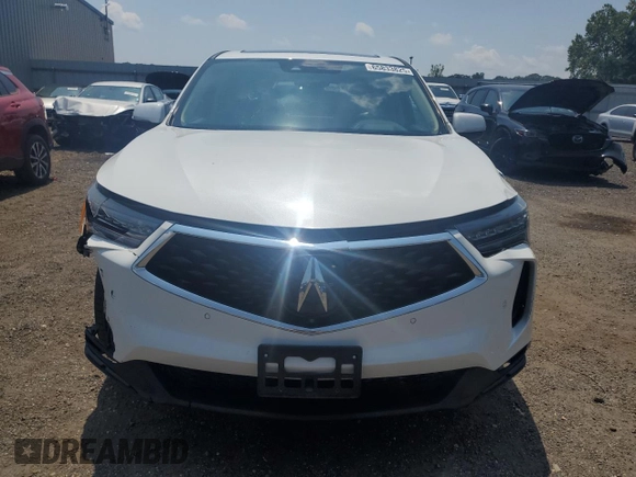 2022 Acura RDX Advance with VIN 5J8TC2H72NL009713, listed as a Copart auction lot 65833825 with 35,270 mi miles and Salvage title. Bid and sale history available at DreamBid. Image 5.