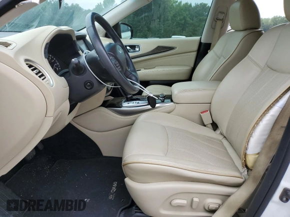 2015 Infiniti QX60 with VIN 5N1AL0MM1FC514337, listed as a Copart auction lot 59701885 with 147,755 mi miles and Salvage title. Bid and sale history available at DreamBid. Image 7.