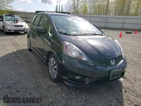 2012 Honda Fit Sport with VIN JHMGE8H58CC013885, listed as a Copart auction lot 53052205 with 144,182 mi miles and Salvage Title. Bid and sale history available at carsss.com. Image 10.