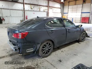 2011 Lexus IS 350 with VIN JTHCE5C26B5000114, listed as a Copart auction lot 88278525 with Not provided miles and Salvage title. Bid and sale history available at DreamBid. Image 3.