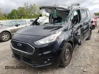 2020 Ford Transit Connect XLT with VIN NM0GE9F28L1437317, listed as a Copart auction lot 59881472 with 13,728 mi miles and Non repairable. Bid and sale history available at DreamBid. Image 2.