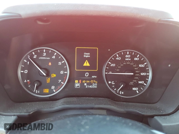 2024 Subaru Crosstrek Premium с VIN JF2GUADC6RH259816, выставлен на аукционе Copart как лот 60520485 с пробегом 21 403 миль миль и Списание • Salvage title. История ставок и продаж доступна на DreamBid. Изображение 9.