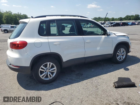 2017 Volkswagen Tiguan S with VIN WVGBV7AX8HK016005, listed as a Copart auction lot 62390515 with 68,026 mi miles and Salvage title. Bid and sale history available at DreamBid. Image 3.