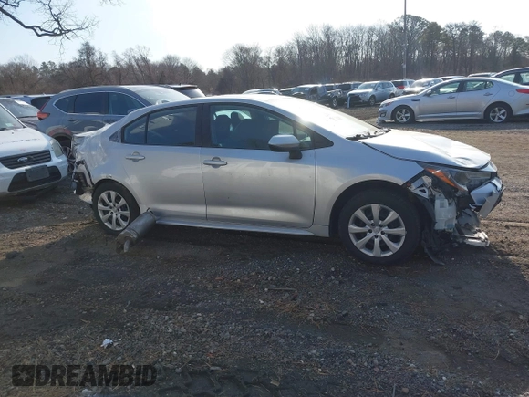 2020 Toyota Corolla LE with VIN 5YFEPRAE9LP023156, listed as a IAAI auction lot 41695183 with 114,123 mi miles. Bid and sale history available at carsss.com. Image 13.