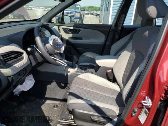 2025 Subaru Forester with VIN JF2SLDAC6SH515753, listed as a Copart auction lot 59920115 with 792 mi miles and Salvage title. Bid and sale history available at DreamBid. Image 7.