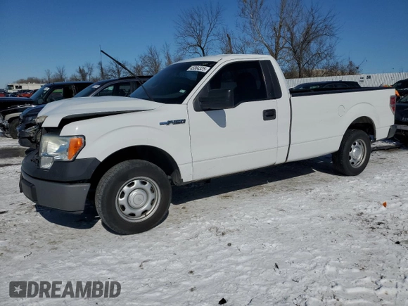 2013 Ford F-150 XL with VIN 1FTMF1CM2DKG48843, listed as a Copart auction lot 45864325 with 154,763 mi miles and Salvage Title. Bid and sale history available at carsss.com. Image 1.