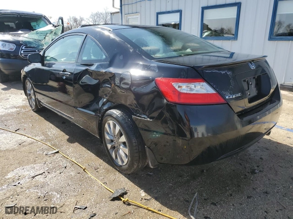 2009 Honda Civic Cpe EX with VIN 2HGFG12809H530137, listed as a Copart auction lot 47174945 with 129,296 mi miles and Salvage Title. Bid and sale history available at carsss.com. Image 2.