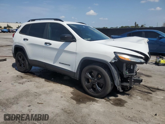 2016 Jeep Cherokee Altitude with VIN 1C4PJLAB5GW355332, listed as a Copart auction lot 55952555 with Not provided miles and Salvage title. Bid and sale history available at DreamBid. Image 4.