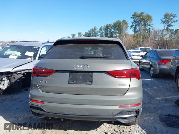 2021 Audi Q3 S line Premium with VIN WA1DECF39M1039802, listed as a IAAI auction lot 41663221 with 50,455 mi miles and . Bid and sale history available at DreamBid. Image 16.