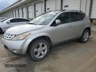 2003 Nissan Murano SL with VIN JN8AZ08W03W219842, listed as a Copart auction lot 55554015 with 137,209 mi miles and Clean Title. Bid and sale history available at DreamBid. Image 1.