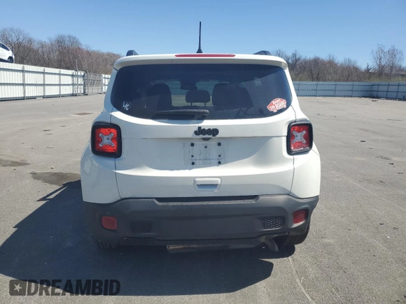 2020 Jeep Renegade Altitude with VIN ZACNJABBXLPL83867, listed as a Copart auction lot 53523955 with 59,045 mi miles and Salvage title. Bid and sale history available at DreamBid. Image 6.