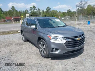 2018 Chevrolet Traverse LT z VIN 1GNERHKW5JJ212911, wystawiony jako IAAI lot #41923593 z przebiegiem 109 023 mil mil oraz . Historia ofert i sprzedaży dostępna na DreamBid. Obrazek 1.