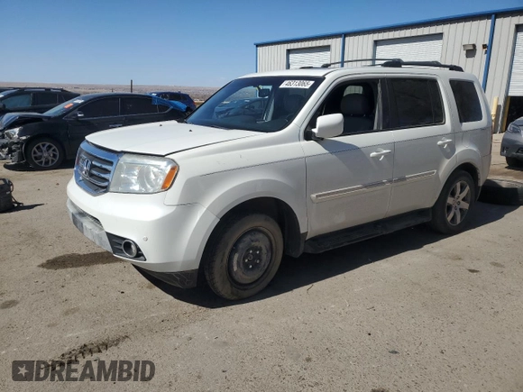 2015 Honda Pilot Touring with VIN 5FNYF4H95FB053640, listed as a Copart auction lot 46313065 with 147,216 mi miles and Salvage Title. Bid and sale history available at carsss.com. Image 1.