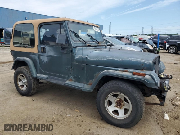 1994 Jeep Wrangler Sahara with VIN 1J4FY49S3RP422650, listed as a Copart auction lot 62353214 with 146,348 mi miles and Clean Title. Bid and sale history available at carsss.com. Image 4.