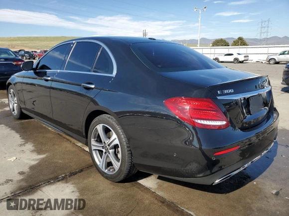 2018 Mercedes-Benz E 300 with VIN WDDZF4KBXJA464197, listed as a Copart auction lot 53205215 with 38,002 mi miles and Salvage title. Bid and sale history available at DreamBid. Image 2.