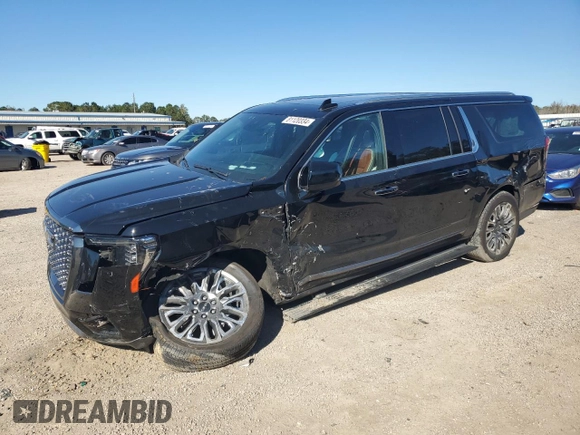 2023 GMC Yukon XL Denali Ultimate with VIN 1GKS2KKL8PR347320, listed as a Copart auction lot 81120334 with 16,028 mi miles and Salvage Title. Bid and sale history available at carsss.com. Image 1.