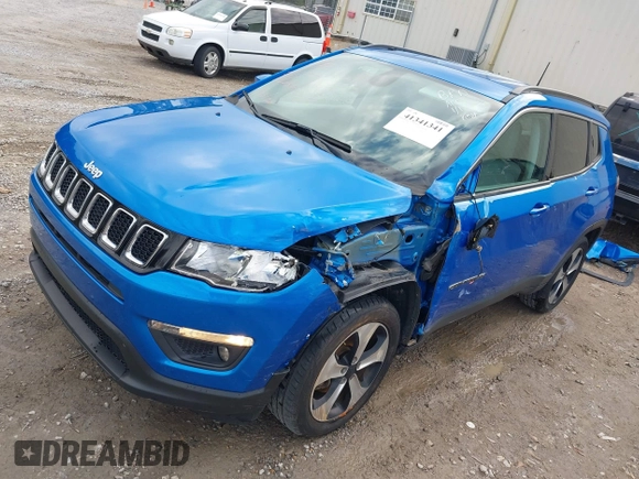2017 Jeep Compass Latitude z VIN 3C4NJCBB4HT668787, wystawiony jako IAAI lot #41341341 z przebiegiem 86 026 mil mil oraz . Historia ofert i sprzedaży dostępna na DreamBid. Obrazek 18.