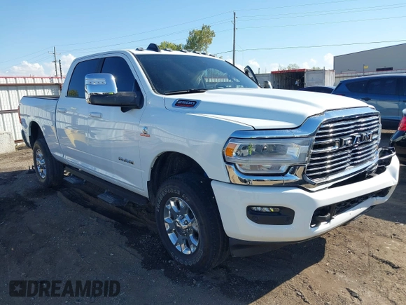 2024 Ram 2500 Laramie with VIN 3C6UR5FL4RG195798, listed as a IAAI auction lot 40654451 with 9,696 mi miles. Bid and sale history available at carsss.com. Image 1.