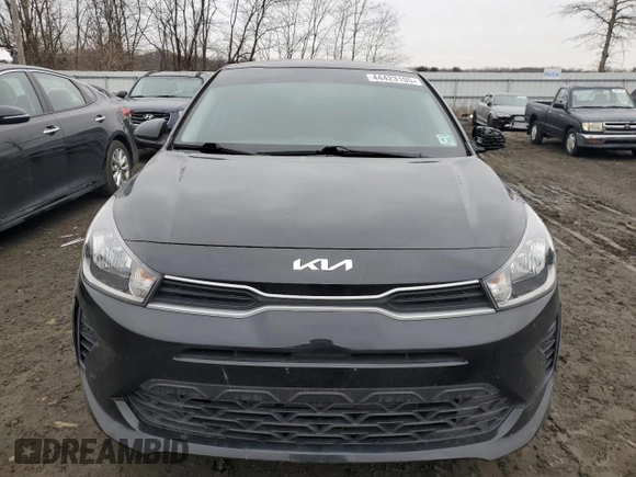 2022 Kia Rio S with VIN 3KPA24AD8NE459914, listed as a Copart auction lot 44423105 with 26,257 mi miles and Salvage Title. Bid and sale history available at carsss.com. Image 5.