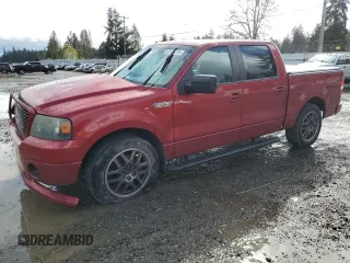 2008 Ford F-150 XLT with VIN 1FTPW12V38KC19224, listed as a Copart auction lot 52386775 with 186,756 mi miles and Salvage Title. Bid and sale history available at carsss.com. Image 1.