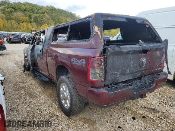 2019 Ram 2500 Lone Star z VIN 3C6UR5ML0KG609457, wystawiony jako Copart lot #75983264 z przebiegiem Nie podano mil oraz Szkoda całkowita • Salvage title. Historia ofert i sprzedaży dostępna na DreamBid. Obrazek 2.