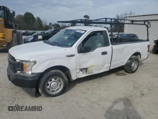 2019 Ford F-150 XL with VIN 1FTMF1CB2KKF30755, listed as a Copart auction lot 42706415 with 0 mi miles and Salvage Title. Bid and sale history available at carsss.com. Image 1.