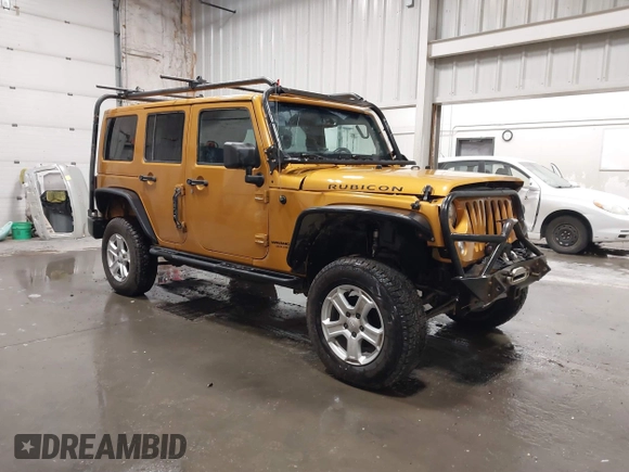 2014 Jeep Wrangler Unlimited Rubicon with VIN 1C4BJWFG7EL254534, listed as a IAAI auction lot 41279731 with 140,218 mi miles. Bid and sale history available at carsss.com. Image 1.