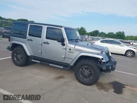 2018 Jeep Wrangler Unlimited Sport S with VIN 1C4BJWDG5JL827850, listed as a IAAI auction lot 39621196 with 93,231 mi miles and . Bid and sale history available at DreamBid. Image 1.