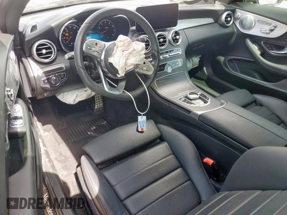 2020 Mercedes-Benz C 300 with VIN W1KWJ8DB2LG035075, listed as a Copart auction lot 59785705 with 27,792 mi miles and Salvage title. Bid and sale history available at DreamBid. Image 8.