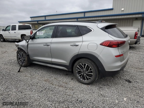 2020 Hyundai Tucson Ultimate with VIN KM8J33AL7LU197358, listed as a Copart auction lot 87025104 with 0 mi miles and Salvage Title. Bid and sale history available at carsss.com. Image 2.