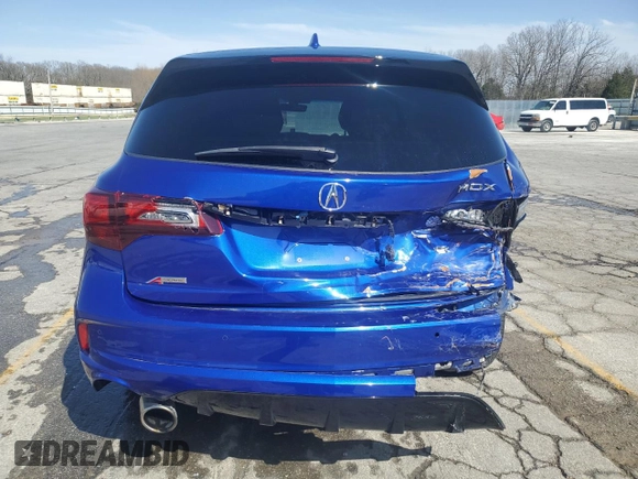 2020 Acura MDX Technology with VIN 5J8YD4H08LL021282, listed as a Copart auction lot 49643005 with 114,218 mi miles and Salvage title. Bid and sale history available at DreamBid. Image 6.