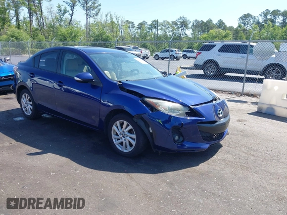 2013 Mazda 3 i Grand Touring with VIN JM1BL1WP1D1797496, listed as a IAAI auction lot 42166470 with 144,025 mi miles and . Bid and sale history available at DreamBid. Image 1.
