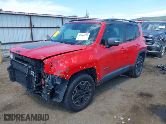 2017 Jeep Renegade Trailhawk with VIN ZACCJBCB3HPE47124, listed as a IAAI auction lot 42644090 with 77,345 mi miles and . Bid and sale history available at DreamBid. Image 18.