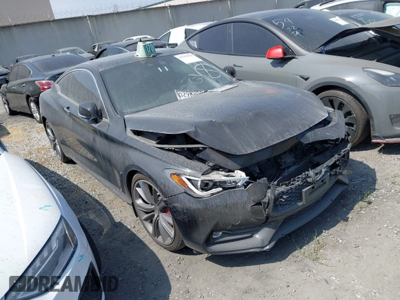 2021 Infiniti Q60 Red Sport 400 z VIN JN1FV7LK1MM530318, wystawiony jako IAAI lot #41543560 z przebiegiem 49 776 mil mil oraz . Historia ofert i sprzedaży dostępna na DreamBid. Obrazek 1.