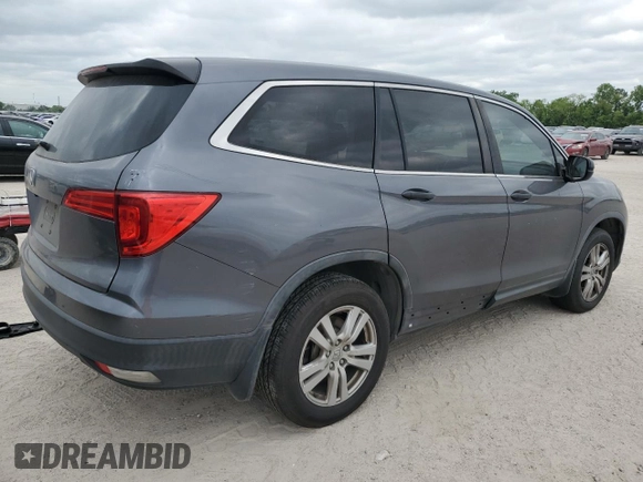 2016 Honda Pilot LX with VIN 5FNYF5H13GB036305, listed as a Copart auction lot 53180485 with 183,872 mi miles and Clean Title. Bid and sale history available at DreamBid. Image 3.