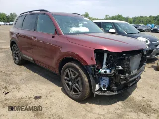 2023 Kia Telluride EX X-Line with VIN 5XYP3DGCXPG341343, listed as a Copart auction lot 60147165 with 29,990 mi miles and Salvage title. Bid and sale history available at DreamBid. Image 4.