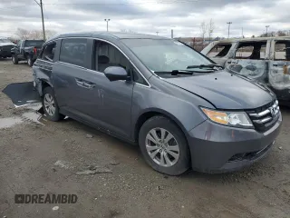 2014 Honda Odyssey EX with VIN 5FNRL5H40EB054748, listed as a Copart auction lot 46794555 with 135,095 mi miles and Salvage Title. Bid and sale history available at carsss.com. Image 4.