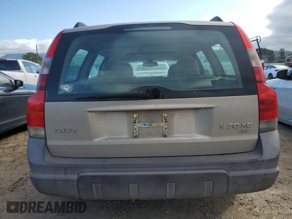 2002 Volvo V70 with VIN YV1SZ58D821058884, listed as a Copart auction lot 49517425 with 240,644 mi miles and Salvage title. Bid and sale history available at DreamBid. Image 6.