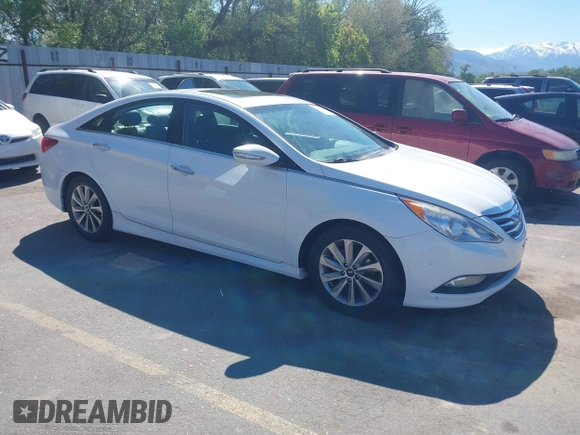 2014 Hyundai Sonata Limited with VIN 5NPEC4AB3EH911843, listed as a IAAI auction lot 42203811 with 97,665 mi miles and . Bid and sale history available at DreamBid. Image 1.