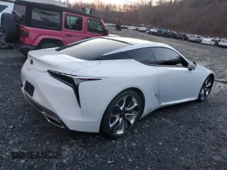 2020 Lexus LC with VIN JTHBY5AY8LA001946, listed as a Copart auction lot 84040444 with 0 mi miles and Salvage Title. Bid and sale history available at carsss.com. Image 3.